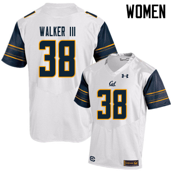 Women #38 Ricky Walker III Cal Bears UA College Football Jerseys Sale-White - Click Image to Close